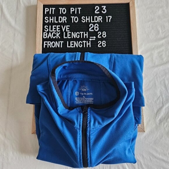 T by Talbots SPF50+ long sleeve full zip 2 pocket active jacket womens US XL - Picture 16 of 16
